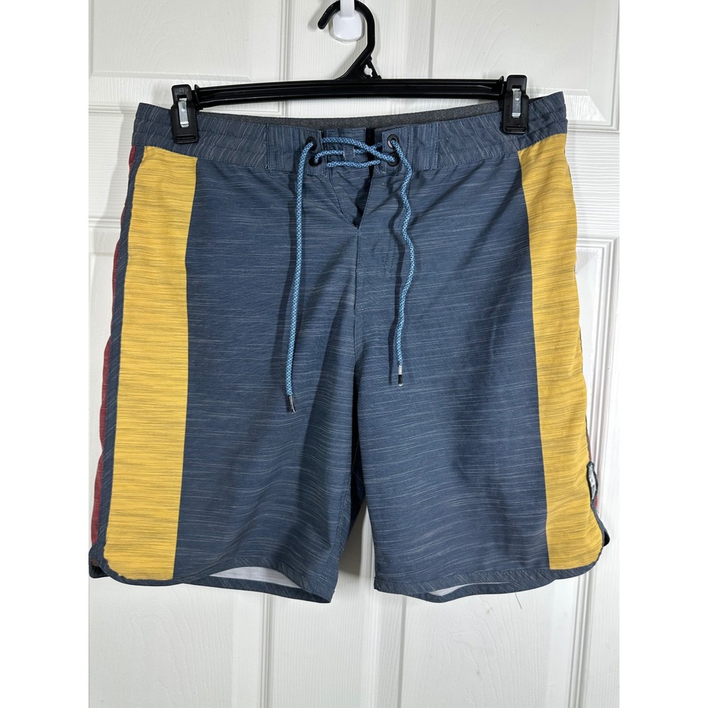 Rip Curl Board Shorts Mens 32 Blue Mirage Colorblock Surf Trunks Swimwear 7259